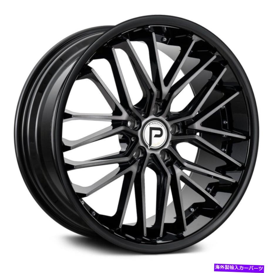 ホイール 4本セット ピナクルP214レガシーホイール22x9(30、5x120.65、72.56)4のガンメタルリムセット Pinnacle P214 LEGACY Wheels 22x9 (30, 5x120.65, 72.56) Gunmetal Rims Set of 4【並行輸入品】|Us Custom Parts Shop USDM