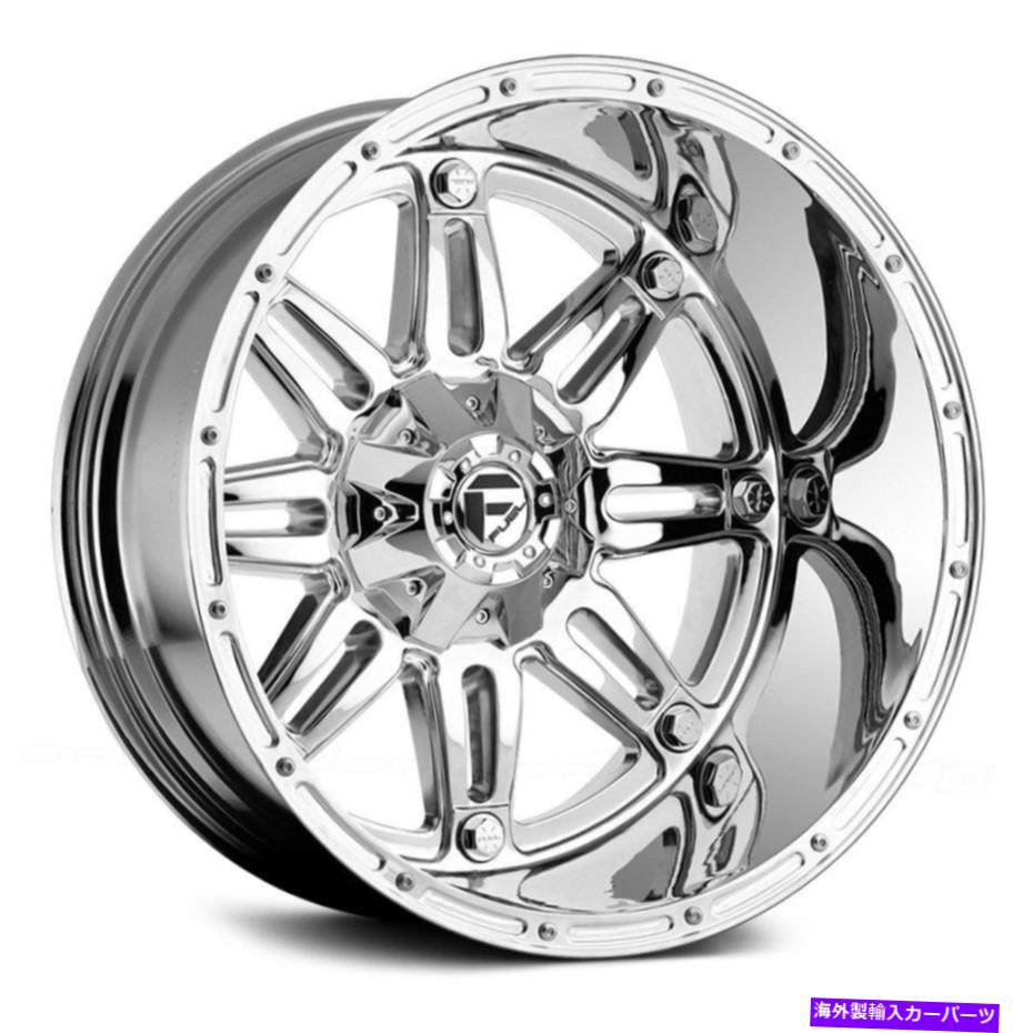 ホイール　４本セット 燃料D530人質の深いリップホイール20x10（-18、5x150、110.1）4のクロムリムセット Fuel D530 HOSTAGE DEEP LIP Wheels 20x10 (-18, 5x150, 110.1) Chrome Rims Set of 4【並行輸入品】