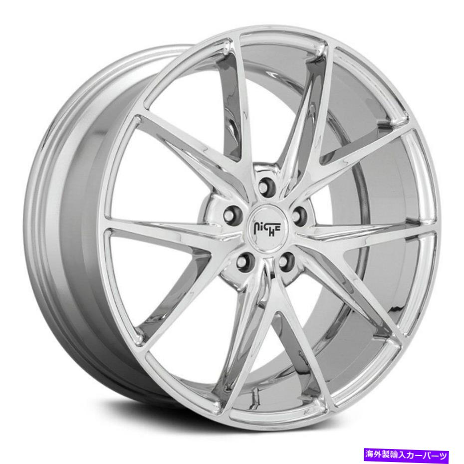 ホイール　４本セット ニッチM248ミサノホイール22x9（38、5x114.3、72.56）4のクロムリムセット Niche M248 MISANO Wheels 22x9 (38, 5x114.3, 72.56) Chrome Rims Set of 4【並行輸入品】