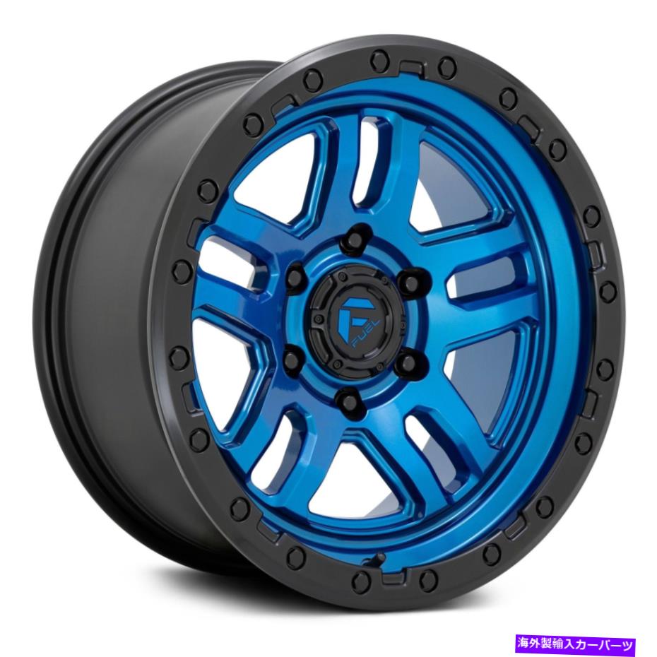 ホイール　４本セット 燃料D790弾薬1PCホイール20x10（-18、6x135、87.1）4の青いリムセット Fuel D790 AMMO 1PC Wheels 20x10 (-18, 6x135, 87.1) Blue Rims Set of 4【並行輸入品】