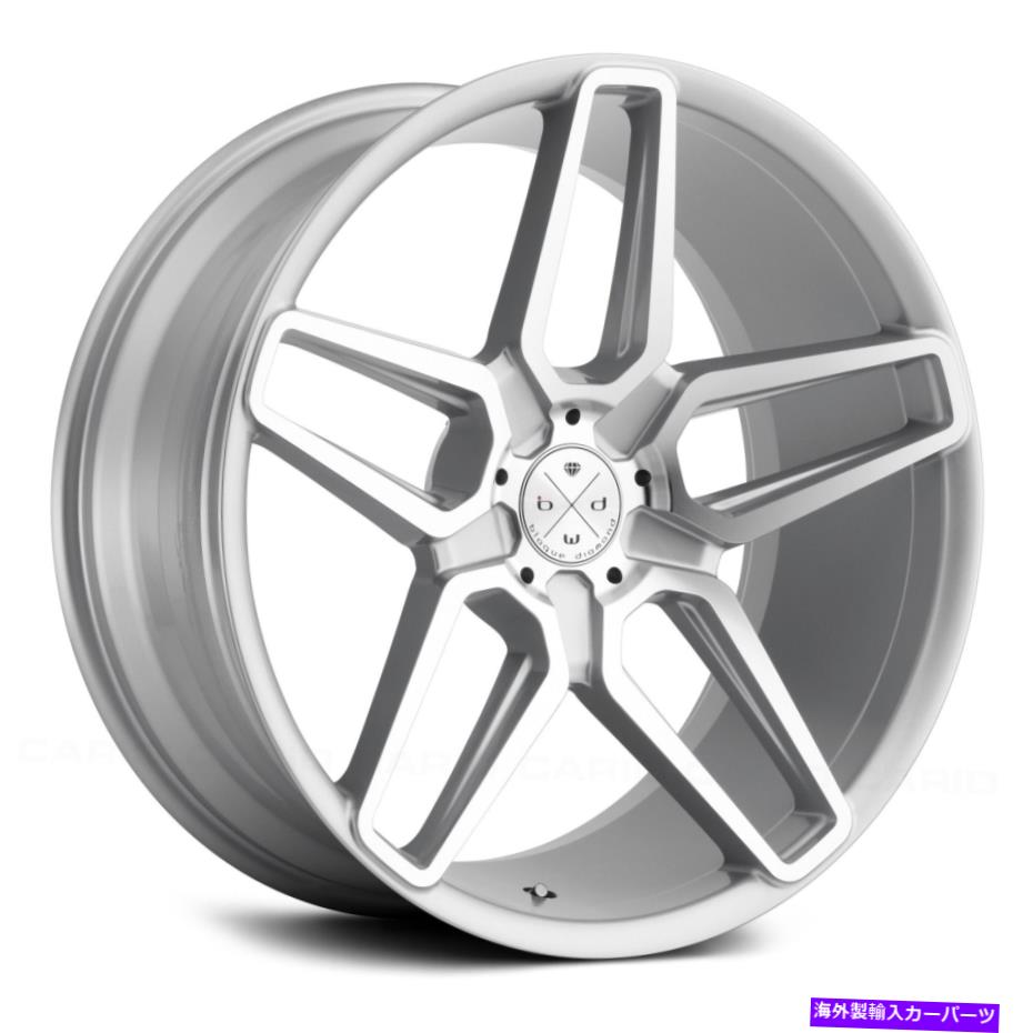 ホイール　４本セット ブラークダイヤモンドBD-17-5ホイール20x10（40、5x120.65、72.56）4のシルバーリムセット Blaque Diamond BD-17-5 Wheels 20x10 (40, 5x120.65, 72.56) Silver Rims Set of 4【並行輸入品】