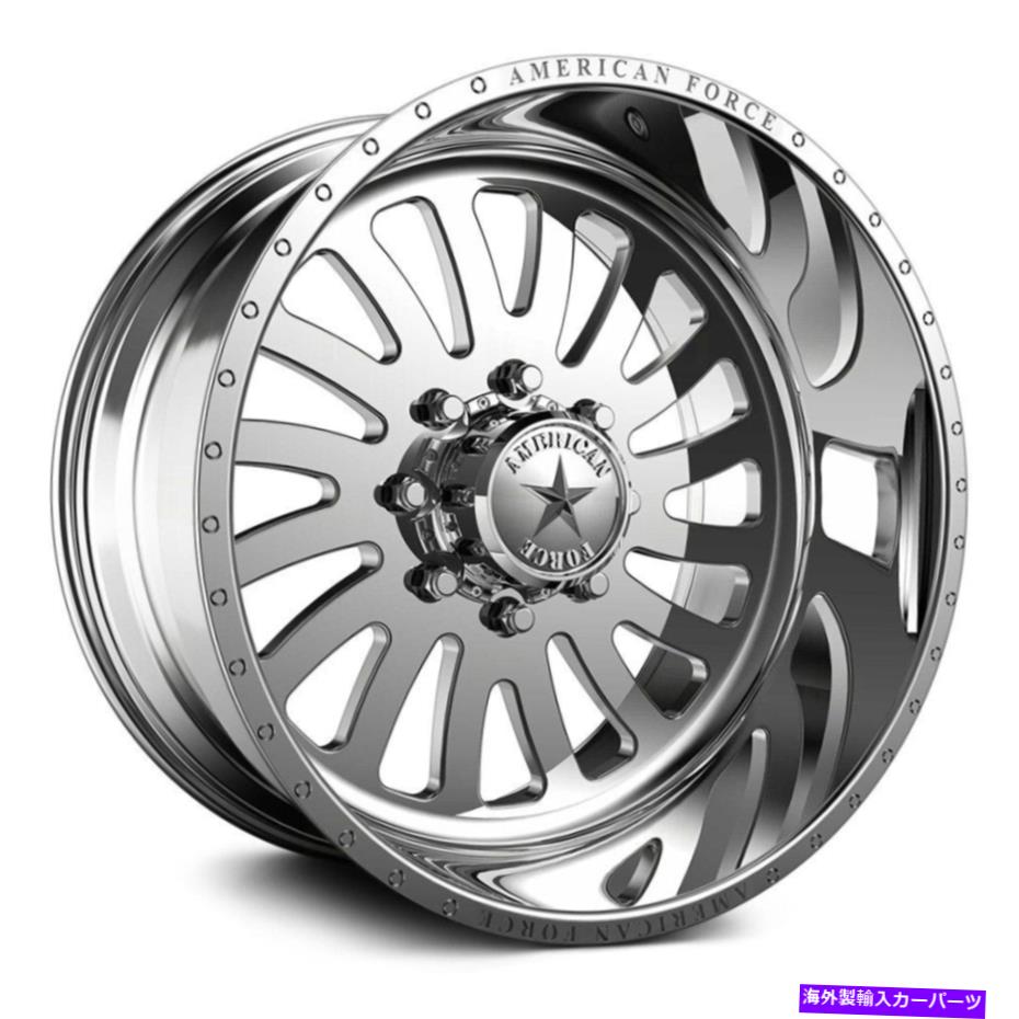 ホイール 4本セット American Force 74 Octane SSホイール20x12(-33、5x127)4の磨かれたリムセット American Force 74 Octane SS Wheels 20x12 (-33, 5x127) Polished Rims Set of 4【並行輸入品】|Us Custom Parts Shop USDM