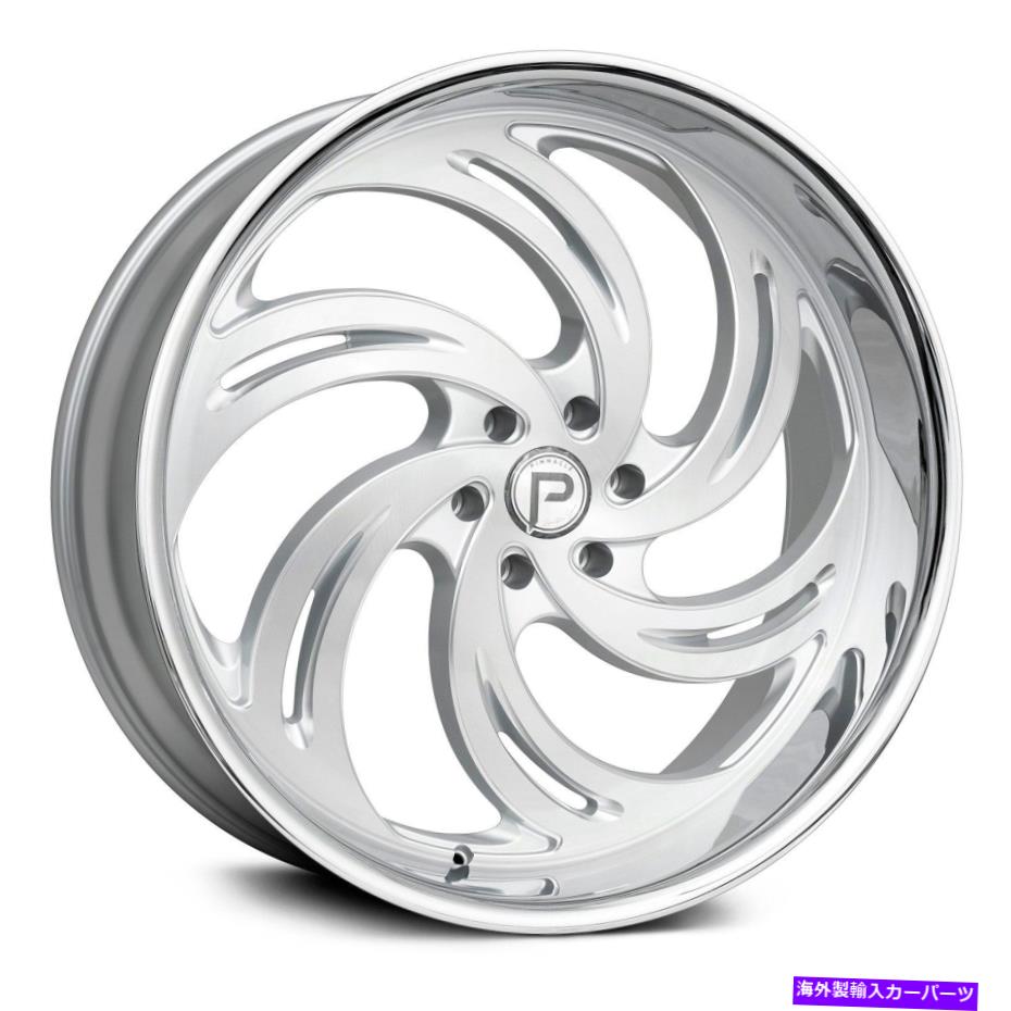 ホイール　４本セット ピナクルP300フェニックスホイール24x10（15、5x114.3、74.1）シルバーリムセット4 Pinnacle P300 PHOENIX Wheels 24x10 (15, 5x114.3, 74.1) Silver Rims Set of 4【並行輸入品】