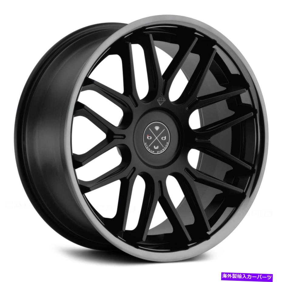 ホイール　４本セット ブラークダイヤモンドBD-27ホイール20x10（25、5x112、66.6）4のシルバーリムセット Blaque Diamond BD-27 Wheels 20x10 (25, 5x112, 66.6) Silver Rims Set of 4【並行輸入品】