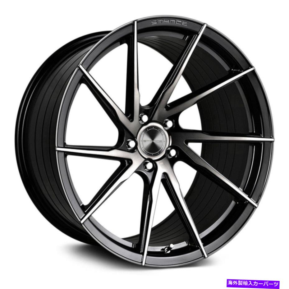 ホイール　４本セット スタンスSF01ホイール20x12（46、5x120.65、70.3）4のブラックリムセット Stance SF01 Wheels 20x12 (46, 5x120.65, 70.3) Black Rims Set of 4【並行輸入品】｜Us Custom Parts Shop USDM