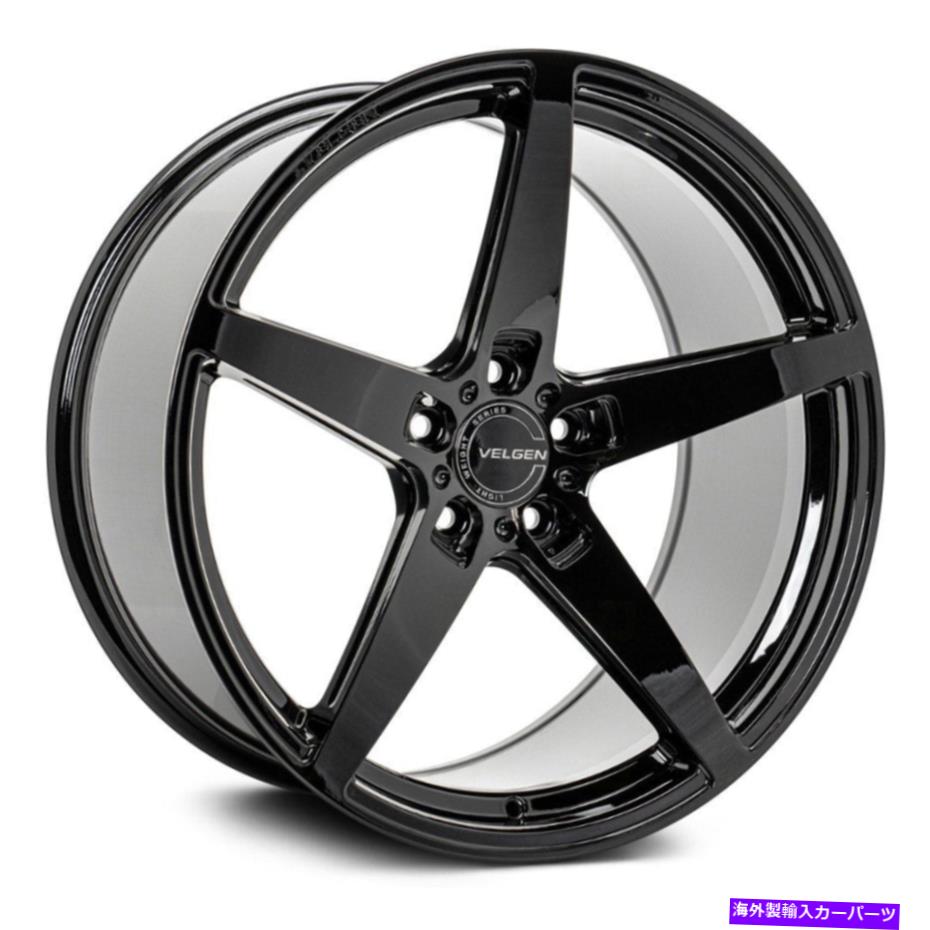 ホイール　４本セット Velgen Classic5 V2ホイール20x11.5（58、5x114.3、70.5）4のブラックリムセット Velgen CLASSIC5 V2 Wheels 20x11.5 (58, 5x114.3, 70.5) Black Rims Set of 4【並行輸入品】｜Us Custom Parts Shop USDM