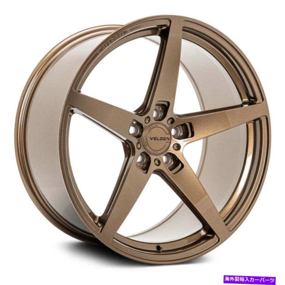 ホイール　４本セット Velgen Classic5 V2ホイール22x10.5（35、5x127、71.5）4のブロンズリムセット Velgen CLASSIC5 V2 Wheels 22x10.5 (35, 5x127, 71.5) Bronze Rims Set of 4【並行輸入品】