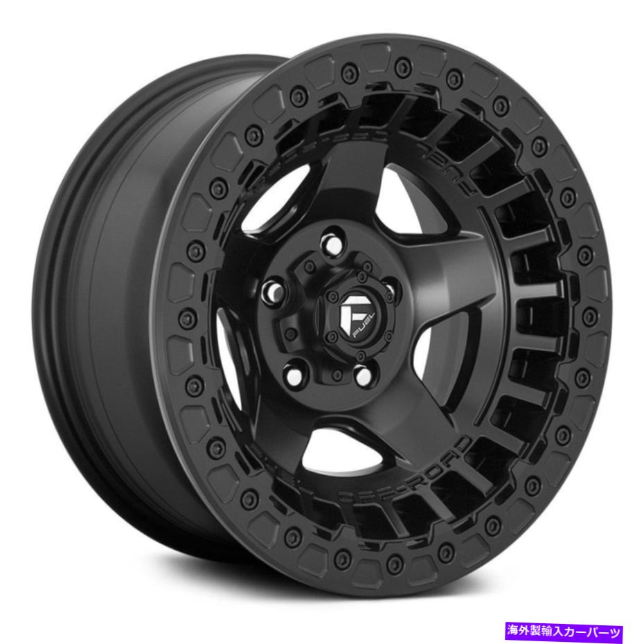 ホイール　４本セット 燃料D118ビードロックワープ1PCホイール17x9（-15、6x139.7）4のブラックリムセット Fuel D118 BEADLOCK WARP 1PC Wheels 17x9 (-15, 6x139.7) Black Rims Set of 4【並行輸入品】