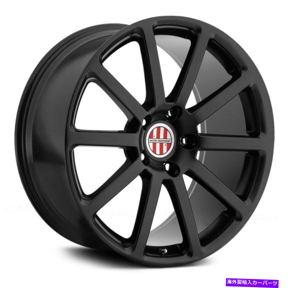 ホイール　４本セット Victor Zehn Wheels 20x11（55、5x130、71.5）4のブラックリムセット Victor ZEHN Wheels 20x11 (55, 5x130, 71.5) Black Rims Set of 4【並行輸入品】