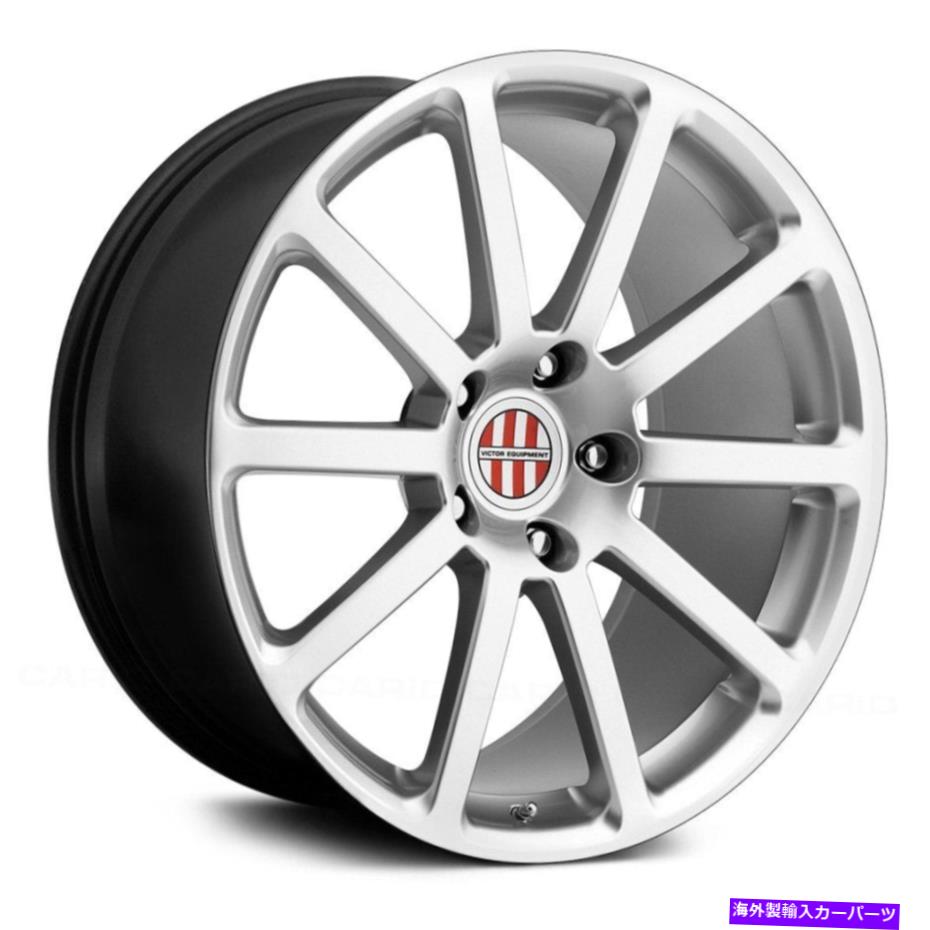ホイール 4本セット Victor Zehn Wheels 20x11(55、5x130、71.5)4のシルバーリムセット Victor ZEHN Wheels 20x11 (55, 5x130, 71.5) Silver Rims Set of 4【並行輸入品】