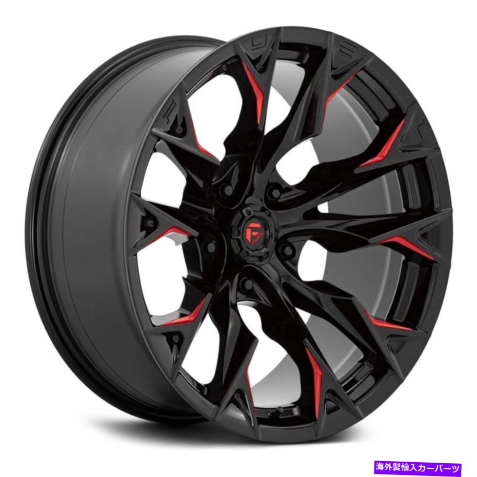 ホイール 4本セット Fuel D823 Flame 5 1PCホイール20x12(-44、5x127、71.5)4のブラックリムセット Fuel D823 FLAME 5 1PC Wheels 20x12 (-44, 5x127, 71.5) Black Rims Set of 4【並行輸入品】|Us Custom Parts Shop USDM