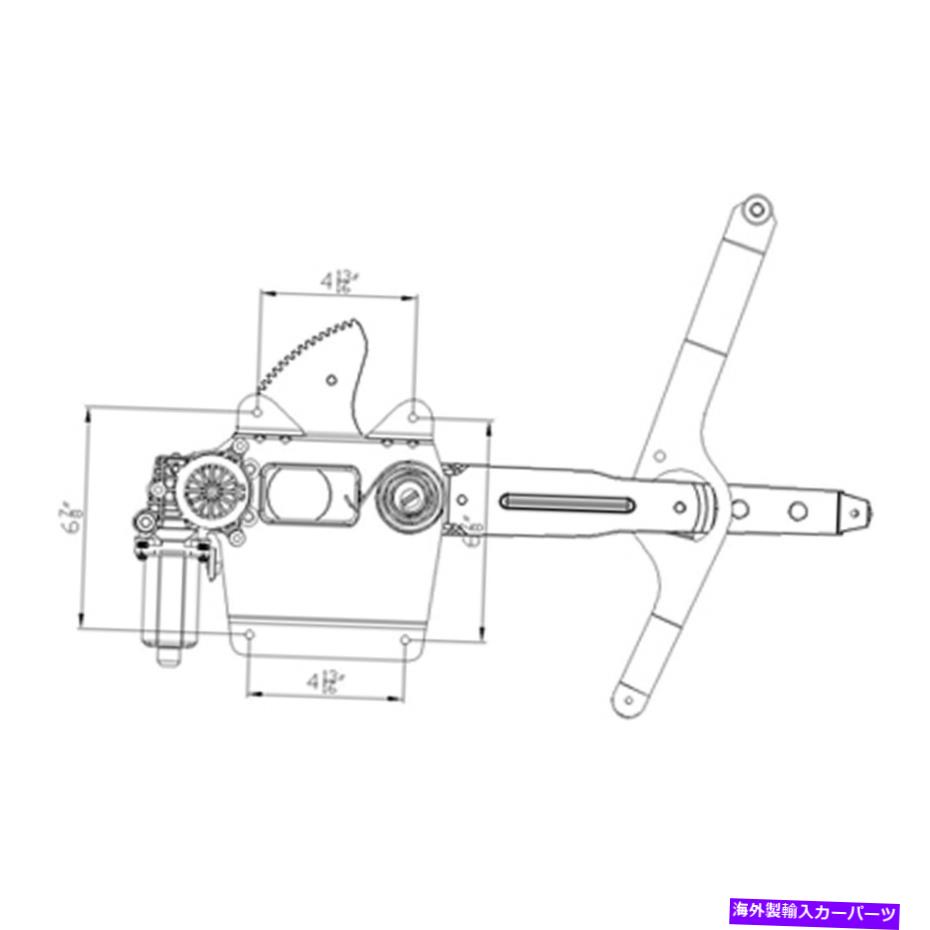 Window Regulator アフターマーケットフロントドライバーサイドパワーウィンドウモーター＆レギュレーターアセンブリ15091383 Aftermarket Front Driver Side Power Window Motor & Regulator Assembly 15091383【並行輸入品】