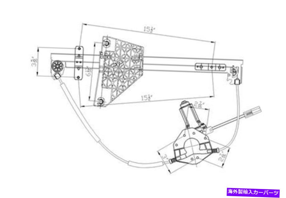 Window Regulator 新しい後部左ウィンドウレギュレーターは99ジープグランドチェロキーCH1550108 55076469AIに適合します NEW REAR LEFT WINDOW REGULATOR FITS 99 JEEP GRAND CHEROKEE CH1550108 55076469AI【並行輸入品】