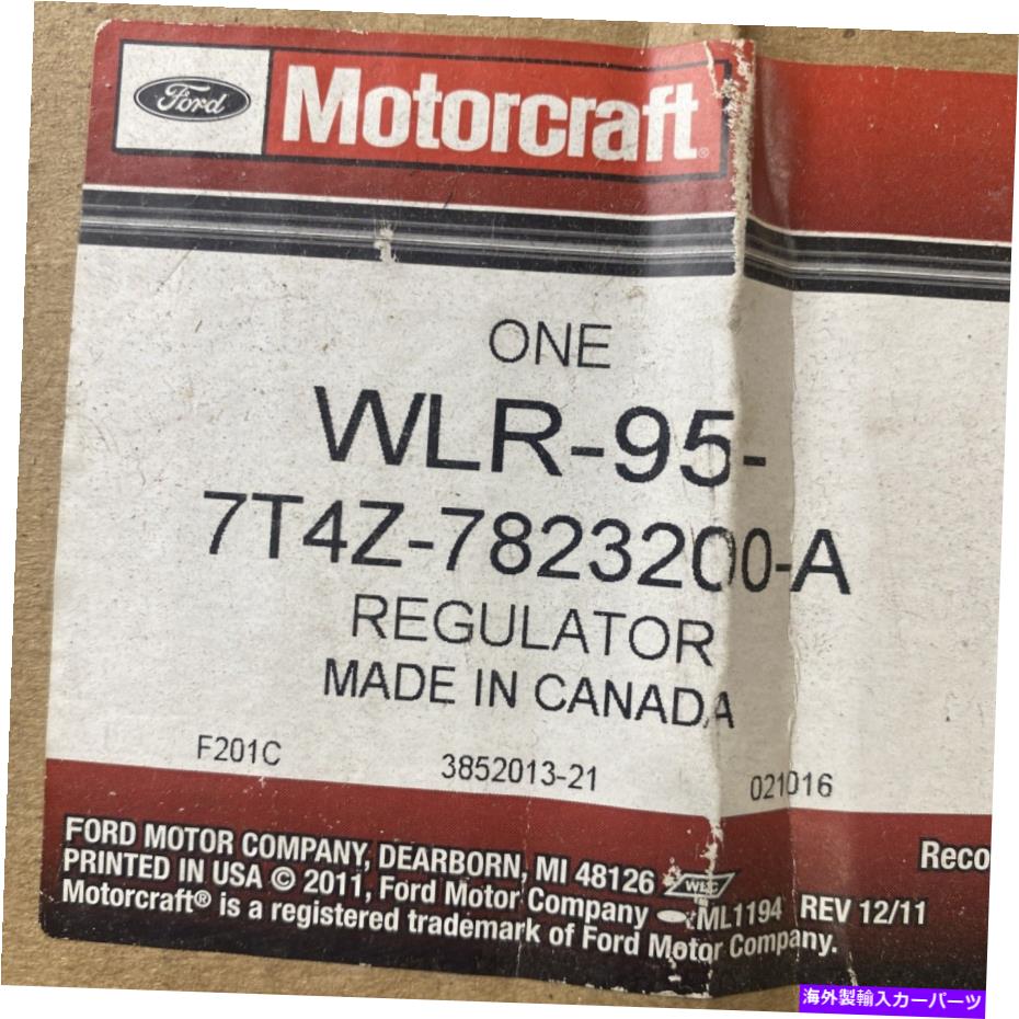 Window Regulator WLR-95モータークラフトウィンドウレギュレーターの助手席右側RHハンドエッジ WLR-95 Motorcraft Window Regulator Front Passenger Right Side RH Hand for Edge【並行輸入品】
