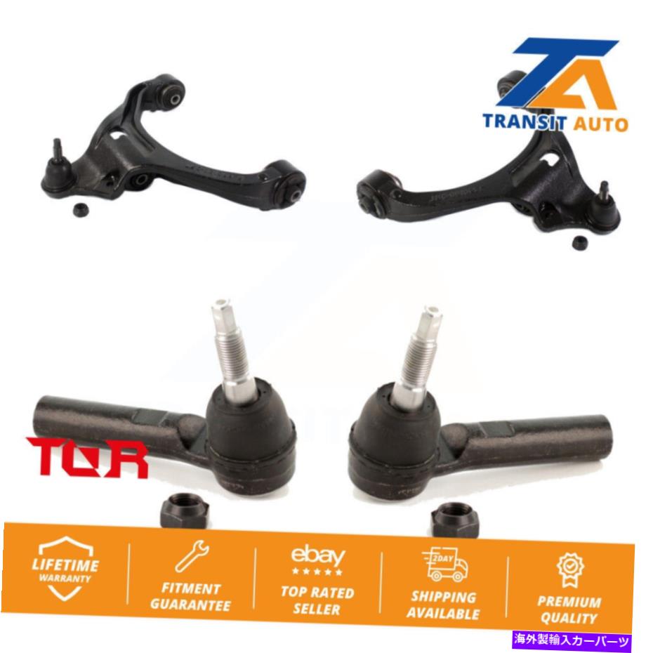 サスペンション フロントサスペンションコントロールアームアセンブリ＆タイロッドエンドキットダコタドッジレイダー Front Suspension Control Arm Assembly & Tie Rod End Kit For Dakota Dodge Raider【並行輸入品】