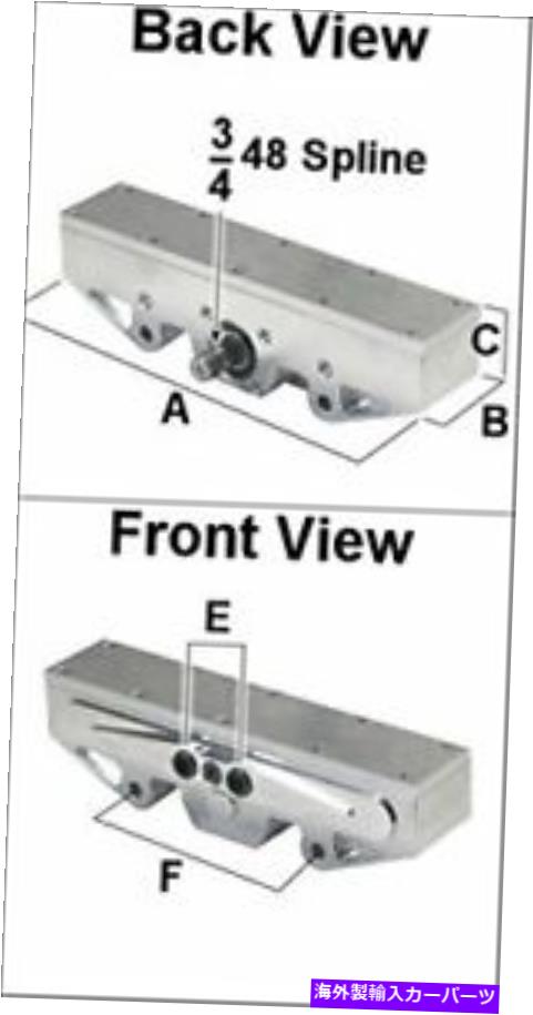 サスペンション アームフロントサスペンション用のビレットハウジングワイドギアセンターロードラックとピニオン Billet Housing Wide Gear Center Load Rack And Pinion For A-Arm Front Suspension【並行輸入品】