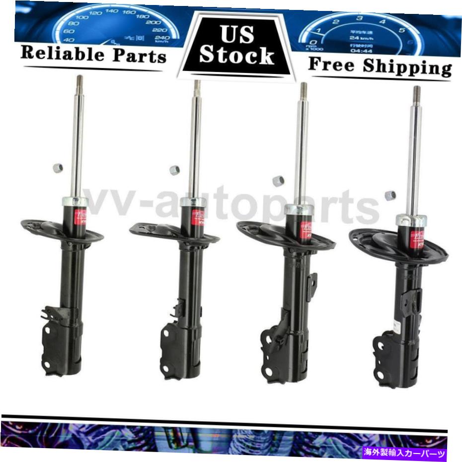 サスペンション KYBショックとストラットフロントストラット2008-2012トヨタアバロンのリアショック4PCS KYB Shocks and Struts Front Struts Rear Shock 4PCS For 2008-2012 Toyota Avalon【並行輸入品】