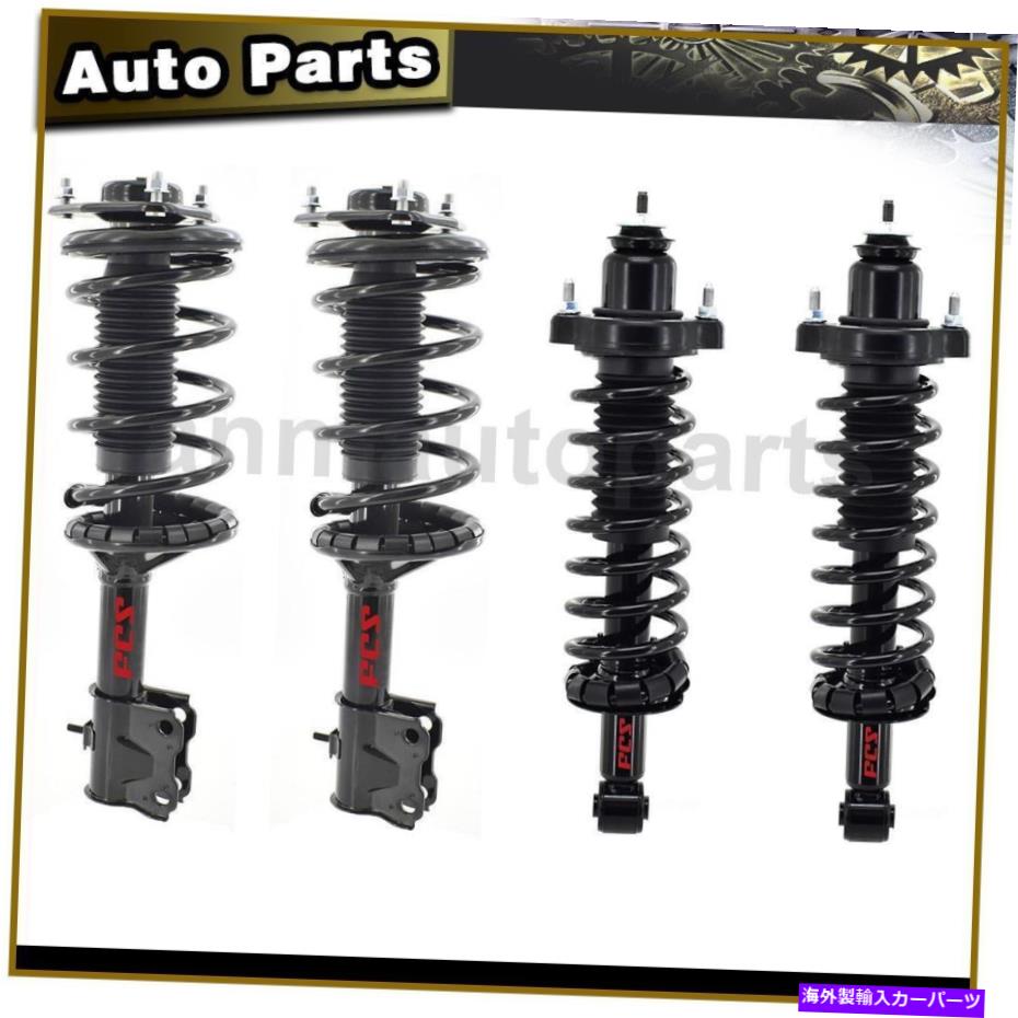 サスペンション サスペンションストラットとコイルスプリングFCSフロントリア4x 2002-05ミツビシランサー Suspension Strut and Coil Spring FCS Front Rear 4X For 2002-05 Mitsubishi Lancer【並行輸入品】