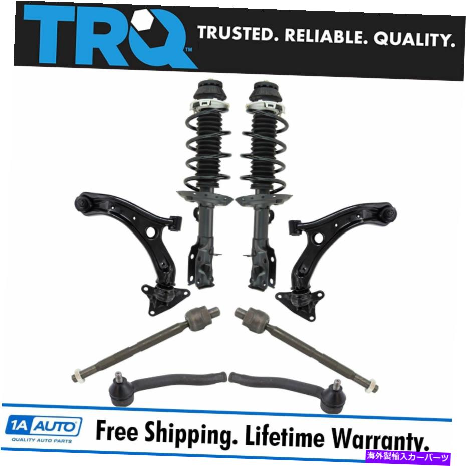サスペンション TRQ 10PCステアリングサスペンションキット完全ストラットコントロールアームタイロッドエンドリンク TRQ 10pc Steering Suspension Kit Complete Struts Control Arms Tie Rods End Links【並行輸入品】