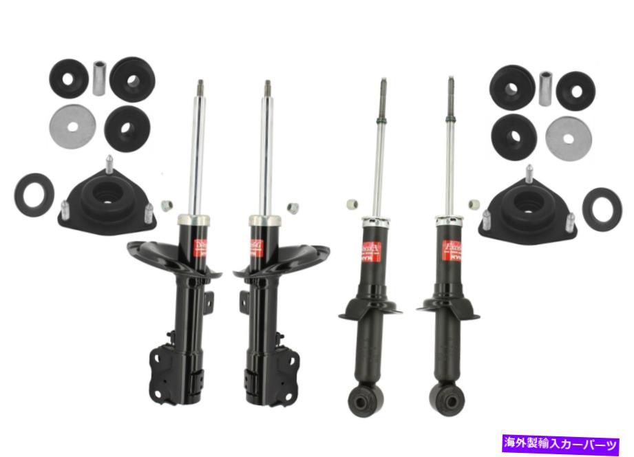 サスペンション Mitsubishi Lancer FWD用のKYBフロントサスペンションストラットアンドマウントキット KYB Front and Rear Suspension Struts and Mounts Kit For Mitsubishi Lancer FWD【並行輸入品】