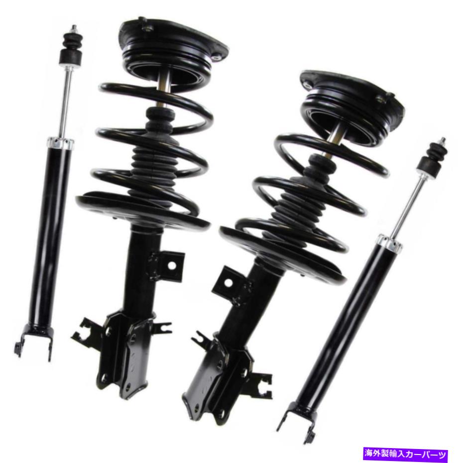 サスペンション 2009-2012 2013 2014 for Nissan Maxima Front Complete Strut and Lear Shockセット For 2009-2012 2013 2014 Nissan Maxima Front Complete Strut and Rear Shock Set【並行輸入品】