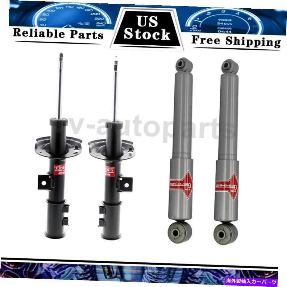 サスペンション 2013年のエラントラのためのリアフロントKYBショック＆ストラット4PCS Rear Front KYB Shocks & Struts 4PCS For 2013 Elantra【並行輸入品】