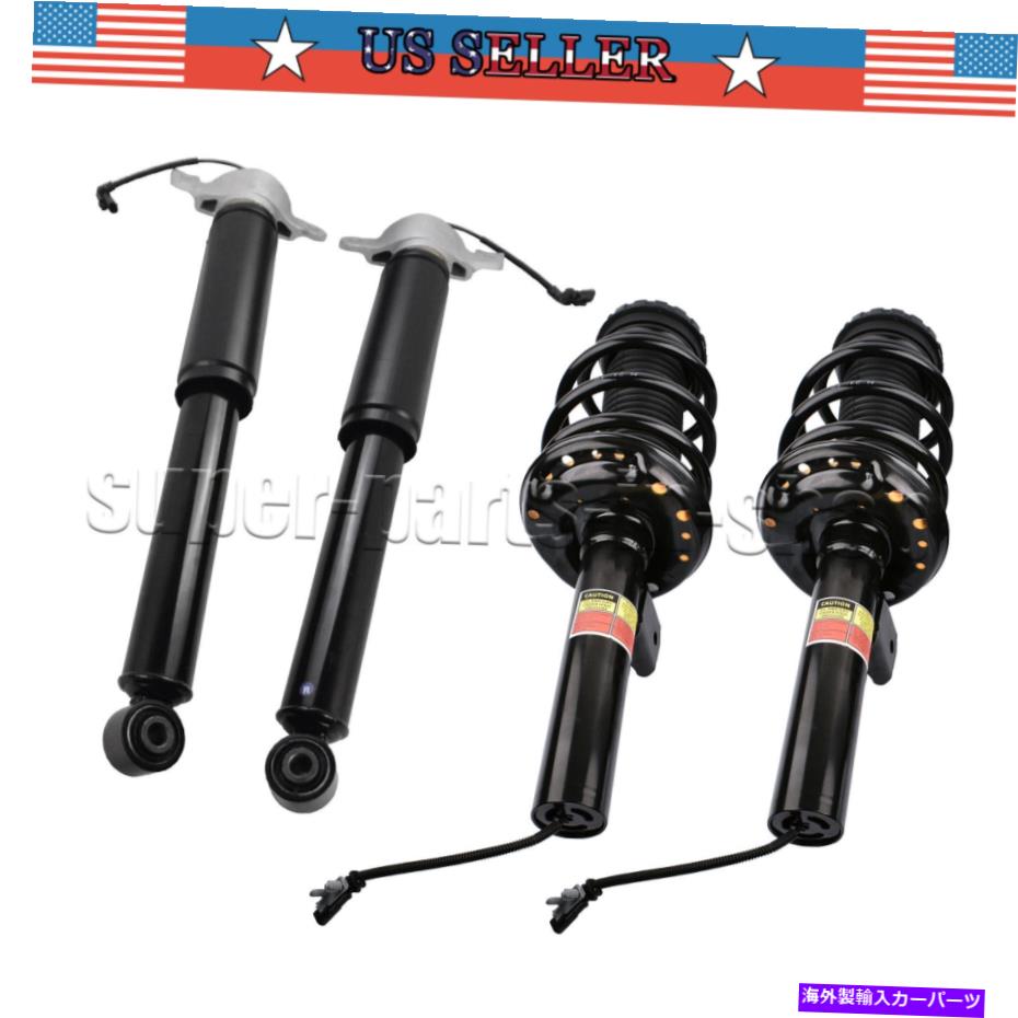 サスペンション フロントストラットアッセイ +キャデラックXTS用のリアショックアブソーバー2013-2019 Front Strut Assys + Rear Shock Absorbers for Cadillac XTS w/ Electric 2013-2019【並行輸入品】