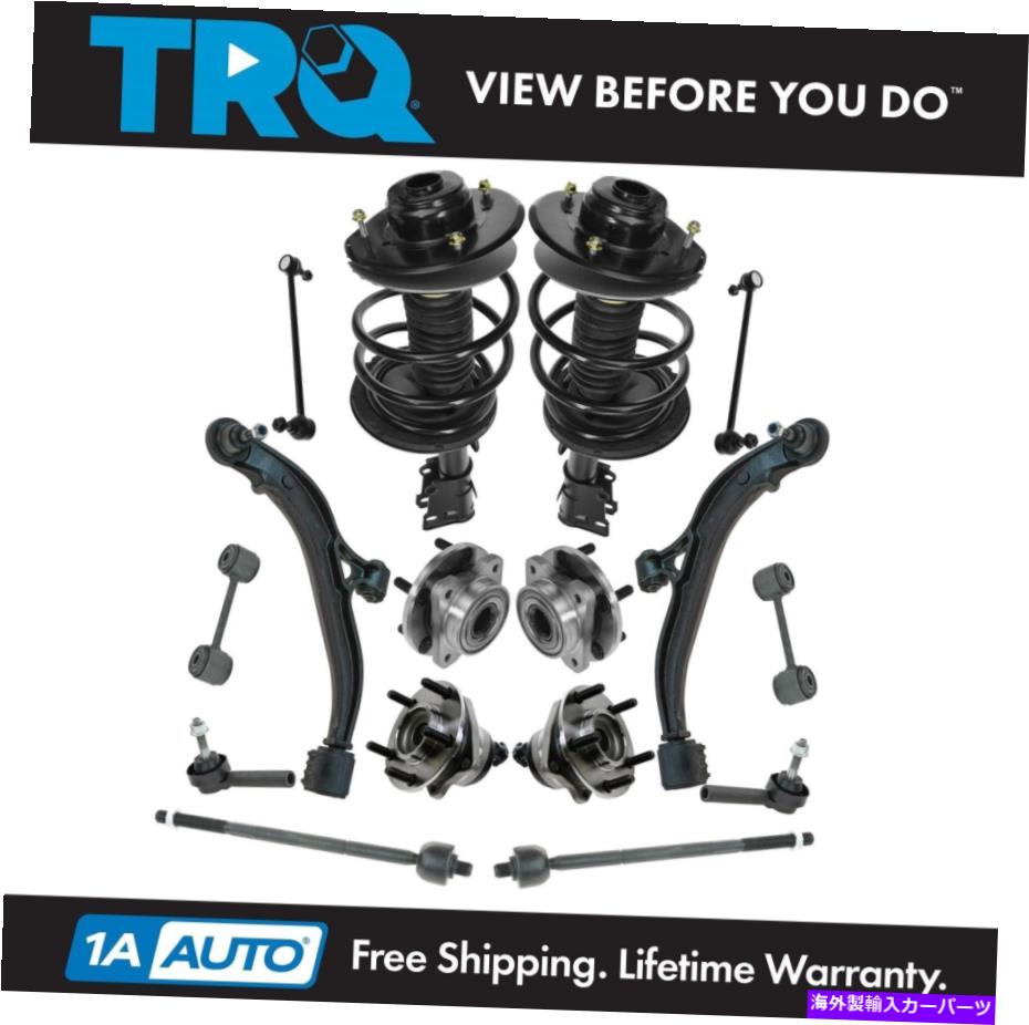サスペンション TRQ 16ピースステアリングサスペンションキット完全ストラットホイールベアリングタイロッド TRQ 16 Piece Steering Suspension Kit Complete Struts Wheel Bearings Tie Rods【並行輸入品】