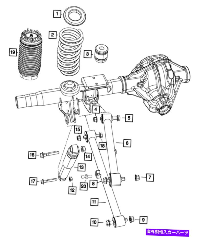 サスペンション 本物のMoparエアサスペンションスプリングアセンブリ68248948AA Genuine Mopar Air Suspension Spring Assembly 68248948AA【並行輸入品】