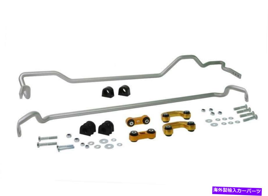 サスペンション ホワイトラインフロントとリアの調整可能なスウェイバーキットに適合する02-03インプレッサ Fits Whiteline Front And Rear Adjustable Sway Bar Kit Fits 02-03 Impreza【並行輸入品】