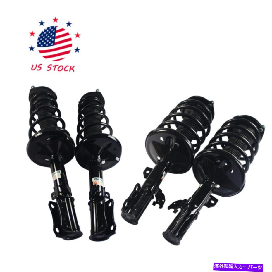 サスペンション 02-03トヨタカムリ2002 2003の4xクイックコンプリートリアストラットコイルスプリングス 4x Quick Complete Rear Strut Coil Springs for 02-03 Toyota Camry 2002 2003【並行輸入品】