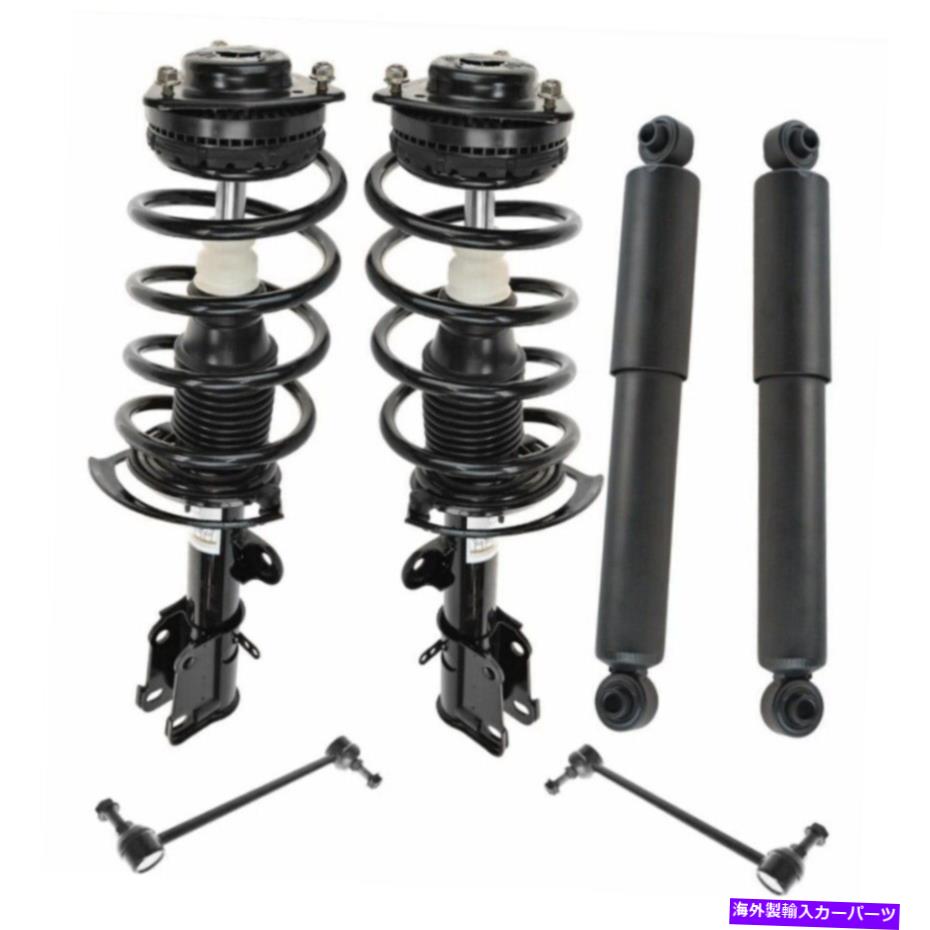 サスペンション 6ピースサスペンションキット完全なストラット＆スプリングアセンブリw/ swayバーエンドリンク 6 Piece Suspension Kit Complete Strut & Spring Assemblies w/ Sway Bar End Links【並行輸入品】