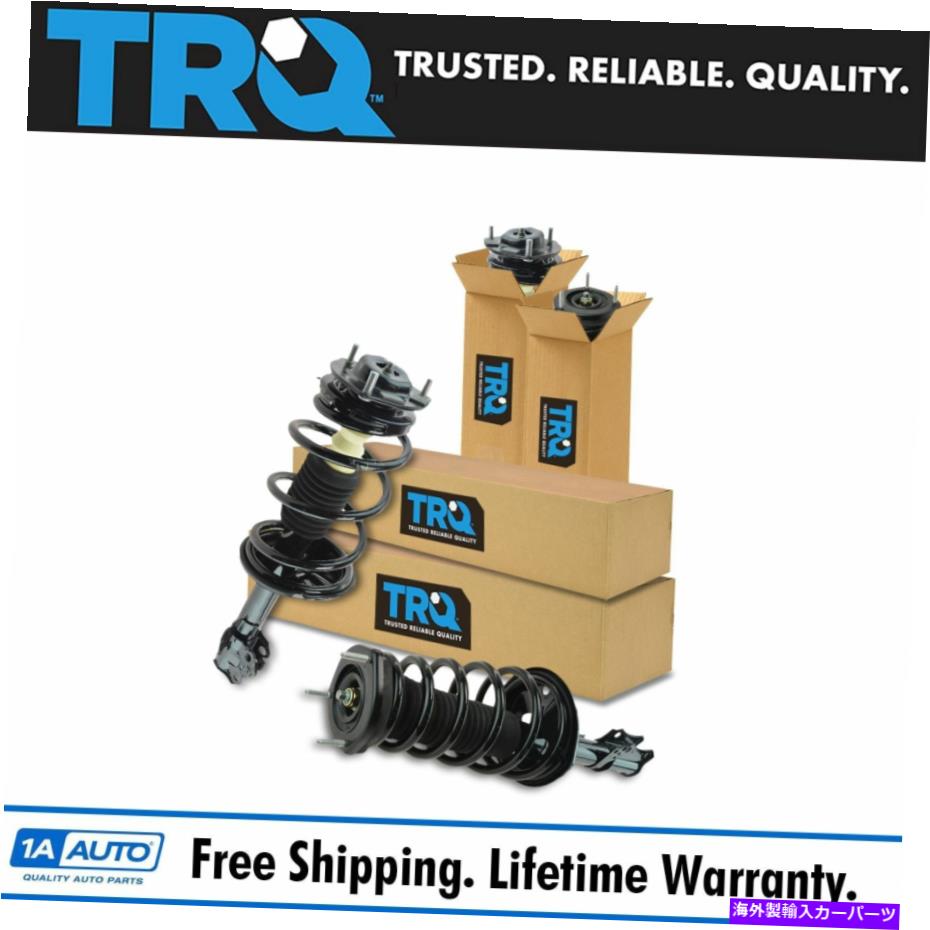 サスペンション TRQフロントリア完全積み込みストラットスプリングアセンブリショックアブソーバー4PCキットセット TRQ Front Rear Complete Loaded Strut Spring Assembly Shock Absorber 4pc Kit Set【並行輸入品】