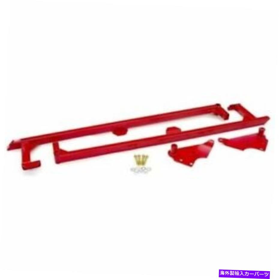 サスペンション BMRサスペンションSFC007Rサブフレームコネクタ溶接レッドパウダーコーティングスチールnew BMR Suspension SFC007R Subframe Connectors Weld-On Red Powdercoated Steel NEW【並行輸入品】
