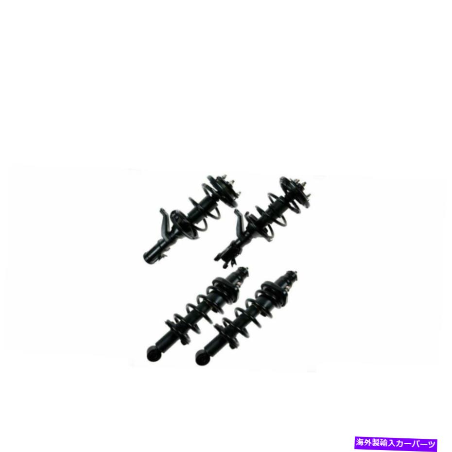 サスペンション Strut＆Spring Assembly Front＆Lear Kitセット4のHonda 2002-2005 Civic Strut & Spring Assembly Front & Rear Kit Set of 4 For Honda 2002-2005 Civic【並行輸入品】