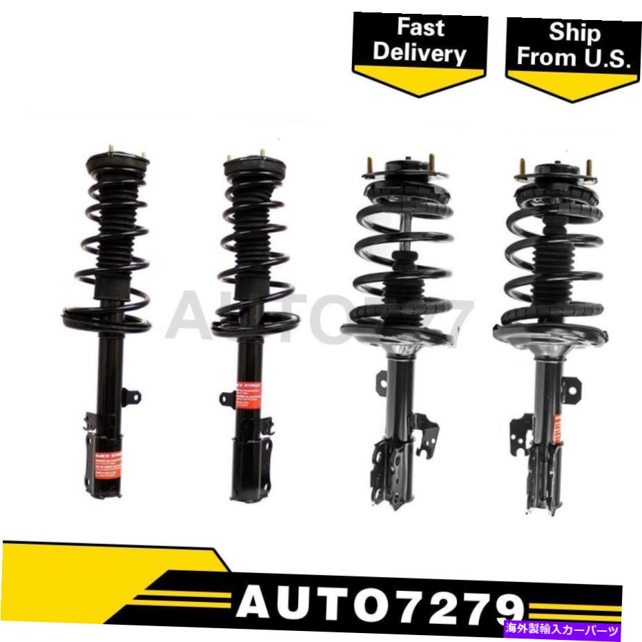 サスペンション 2007年から2008年のレクサスES350のモンローフロントリア4xストラットとコイルスプリングセット Monroe Front Rear 4X Strut and Coil Spring Set For 2007-2008 Lexus ES350【並行輸入品】