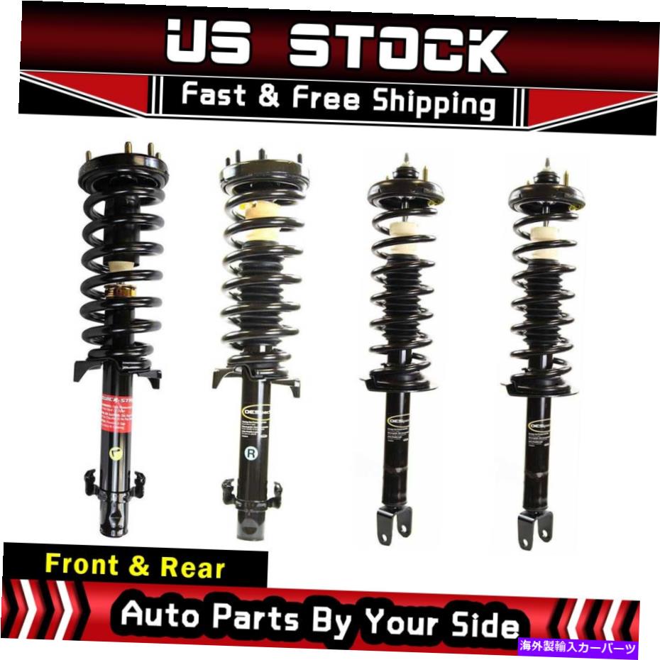 サスペンション モンフロントリアストラットコイルスプリングキット4PCSフィット08-12ホンダアコードL4 2.4L T105 MON Front Rear Strut Coil Spring Kit 4pcs fits 08-12 Honda Accord L4 2.4L T105【並行輸入品】