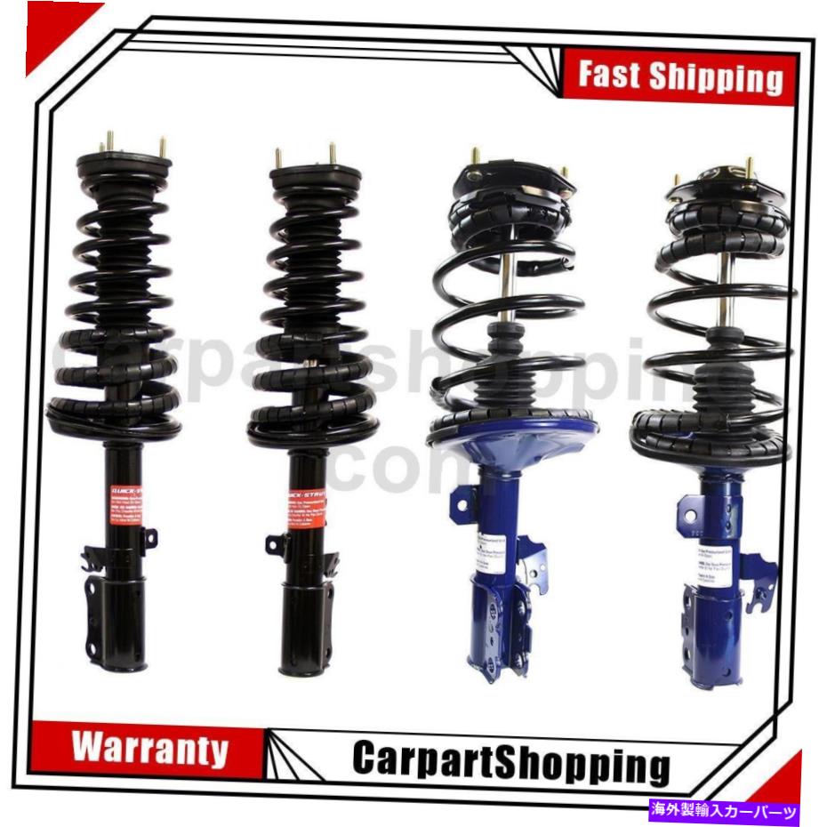 サスペンション 2002年から2003年のトヨタカムリの4つのストラットアセンブリとコイルスプリングアセンブリ 4 Complete Strut Assembly and Coil Spring Assembly For 2002-2003 Toyota Camry【並行輸入品】