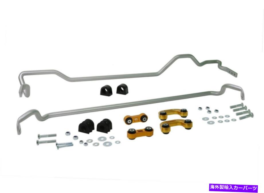 サスペンション WRX 02-03ワゴンEJ205のエンドリンク付きホワイトライン22mmフロントとリアスウェイバー Whiteline 22mm Front and Rear Sway Bars with End links For WRX 02-03 Wagon EJ205【並行輸入品】