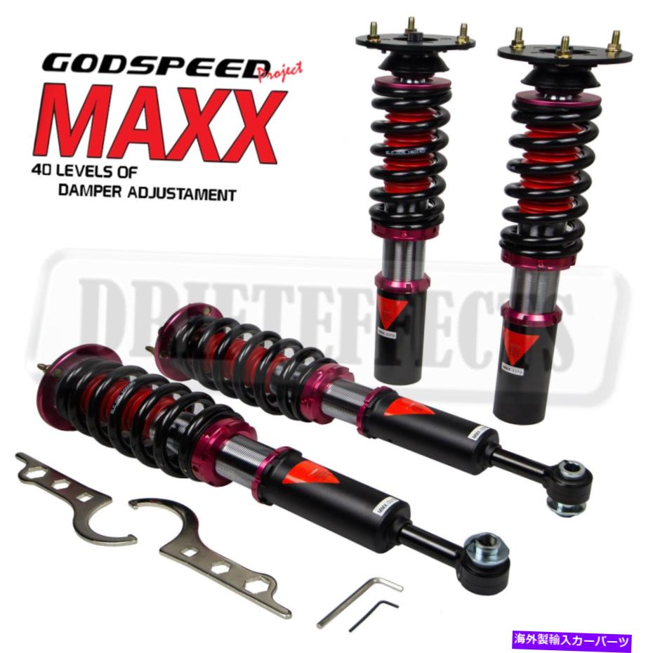 サスペンション BMW M5 05-10 E60 GodSpeed MMX3370 MAXXダンパーコイルバージングストラットサスペンションキット FOR BMW M5 05-10 E60 GODSPEED MMX3370 MAXX DAMPER COILOVERS STRUT SUSPENSION KIT【並行輸入品】