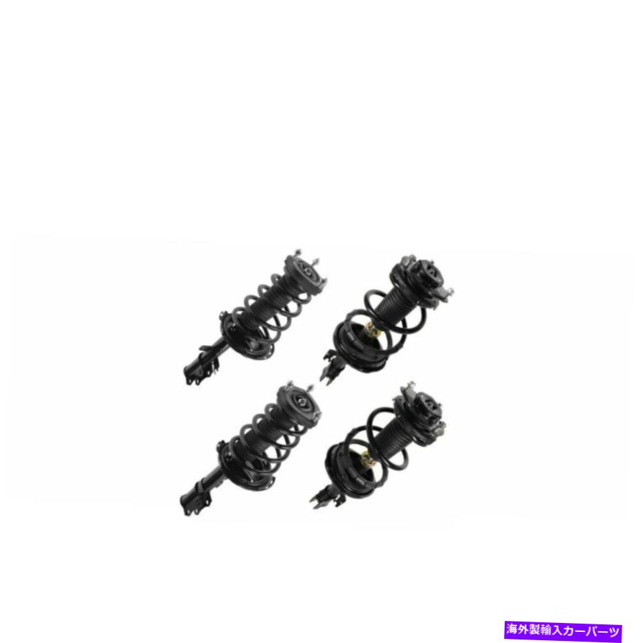 サスペンション Lexus Toyota AWD用の4つの4のフロントリア完全なストラットスプリングアセンブリキットセット Front Rear Complete Strut Spring Assembly Kit Set of 4 For Lexus Toyota AWD【並行輸入品】