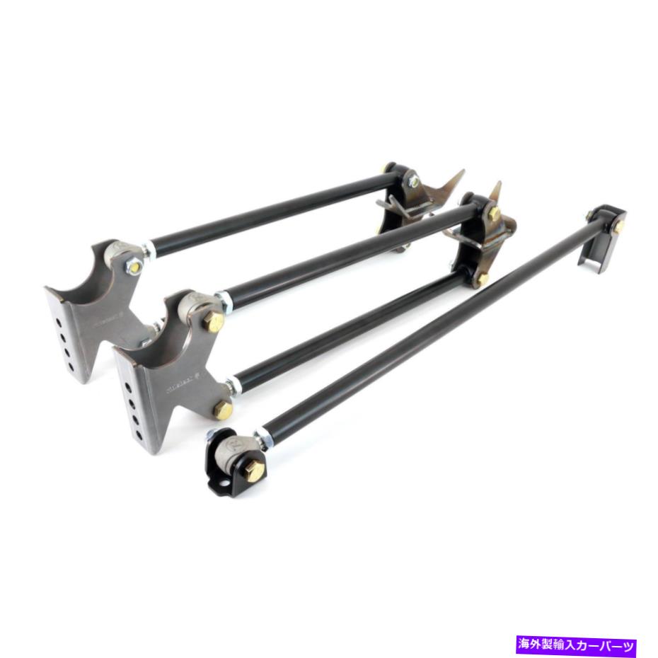 サスペンション 2つのフロントb4 RideTech 18988899 Parallel Weld-In 4 Link Kit, Powercoated Black【並行輸入品】 194,590円