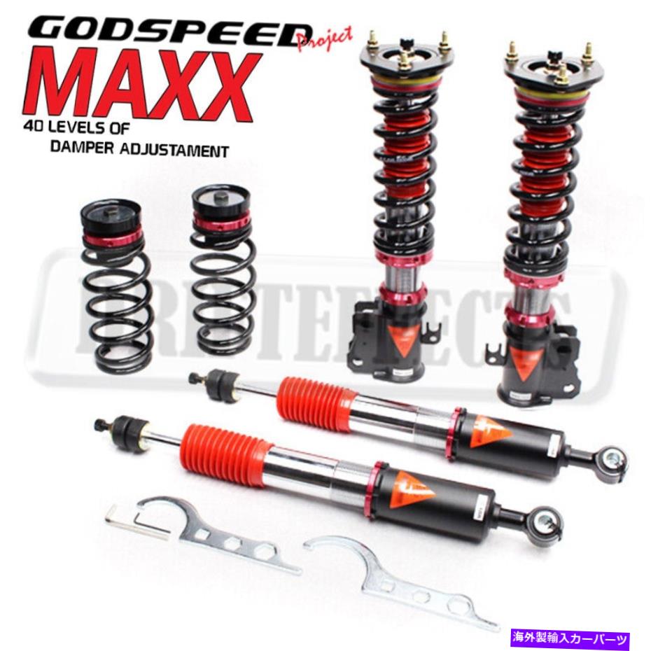 サスペンション 2倍リアリアガスエアショックストラットストラット10-15 3y5616031b FOR SCION XA 04-06 NCP31 GODSPEED MMX3030-B MAXX DAMPER COILOVERS SUSPENSION KIT【並行輸入品】