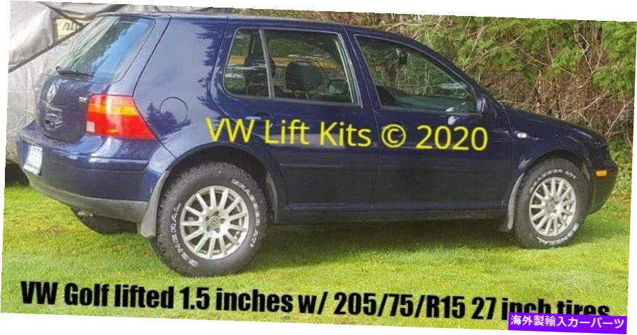 サスペンション VW MK4ゴルフのVWハイライフサスペンションリフトキット1999.5-2006 Jetta 1999.5-2005 VW High Life Suspension Lift Kit for VW MK4 Golf 1999.5-2006 Jetta 1999.5-2005【並行輸入品】