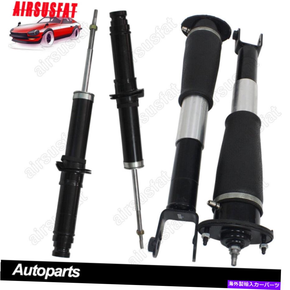 サスペンション フロントペアフロントペアエアサスペンションメルセデスw166 ml350 ml550 x166 gl550 gl450 Set of 4 Front&Rear Air Suspension Shock Strut Fit Cadillac SRX w/ Electric L&R【並行輸入品】