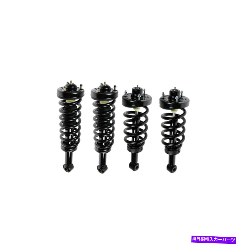 サスペンション Cadillac XTS 3.6L w/ Electric 2013-2019 Loaded Shock Strut Spring Front Rear Kit 4pc For Expedition Navigator【並行輸入品】