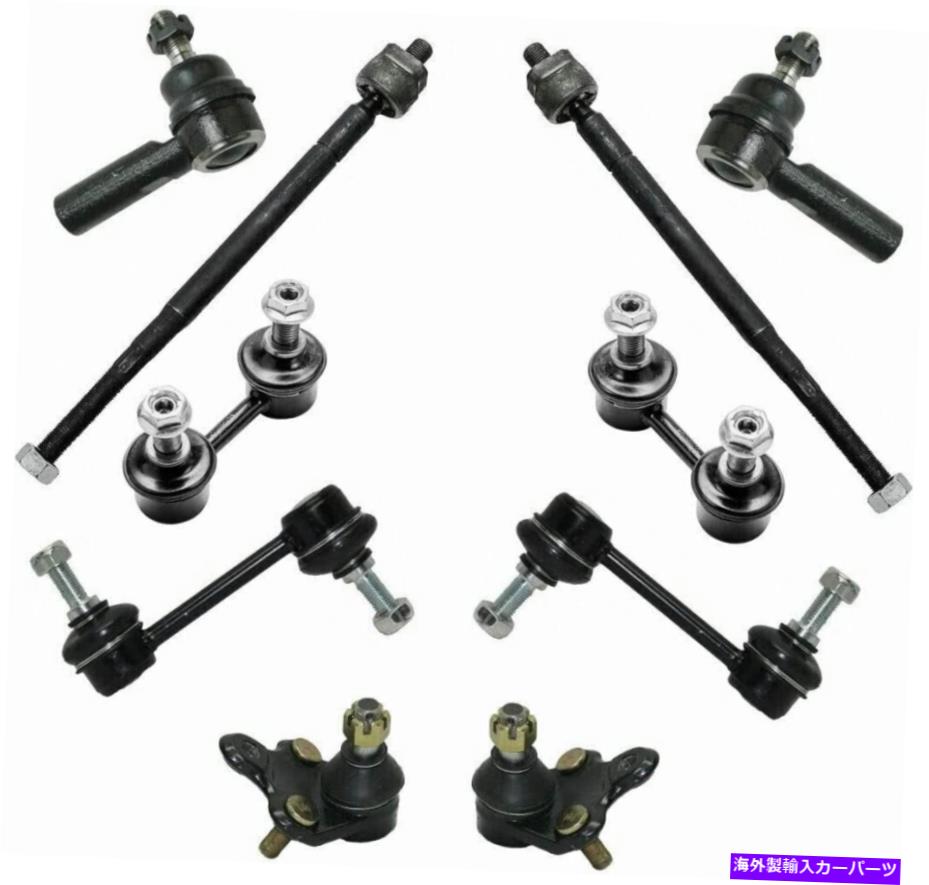 サスペンション キャデラックエスカレードキャデラックエスカレードのための4xフロントリアフロントリアサスペンション 10PC Front Inner & Outer Tie Rods Sway Bar Links for 1993-1995 Toyota Corolla【並行輸入品】 204,160円