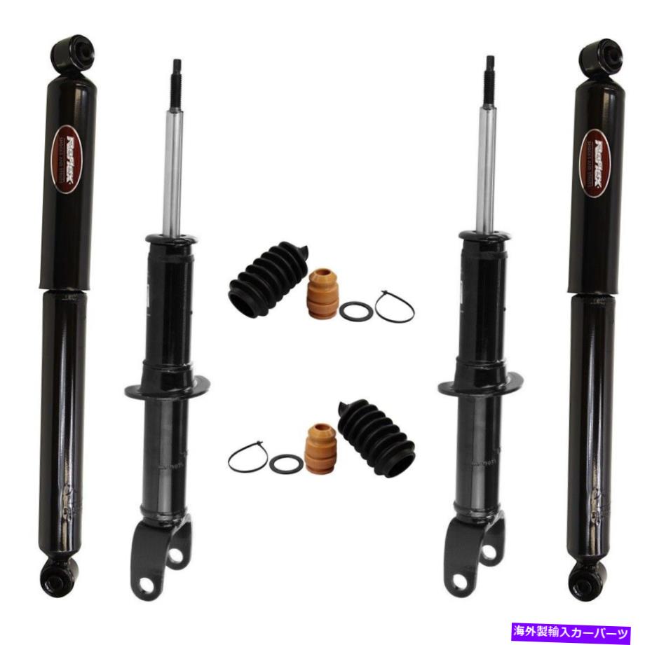 サスペンション フロントリアコンプリートフロントリアストラット＆コイルスプリング4フィット2001-2002ボルボV70 Monroe Front Suspension Struts with Bellows & Rear Shocks Kit For Dakota 05-09【並行輸入品】