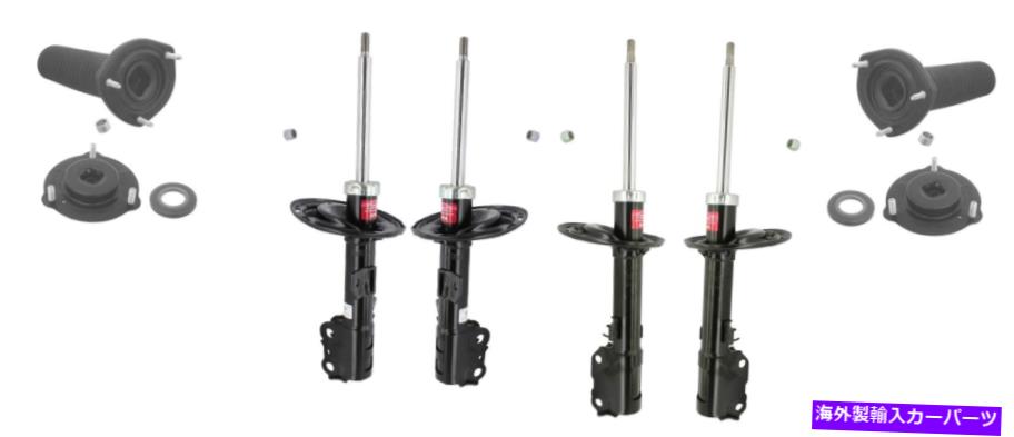 サスペンション エアサスペンションサスペンションニューリアアーノットas-2821 KYB Front and Rear Suspension Struts & Mounts Kit For Toyota Avalon 2006-2007【並行輸入品】