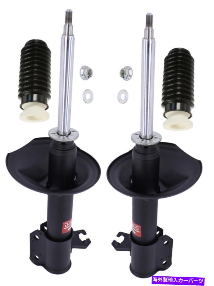 サスペンション リアフロントフロントショック4x KYB Front Suspension Struts and Bellows Kit For Nissan Stanza Sedan 1987-1989【並行輸入品】